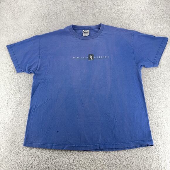 Hawaiian Legends Shirt Mens 2XL Blue Surfer Graphic Tee Vintage Style Surf USA - Picture 4 of 8